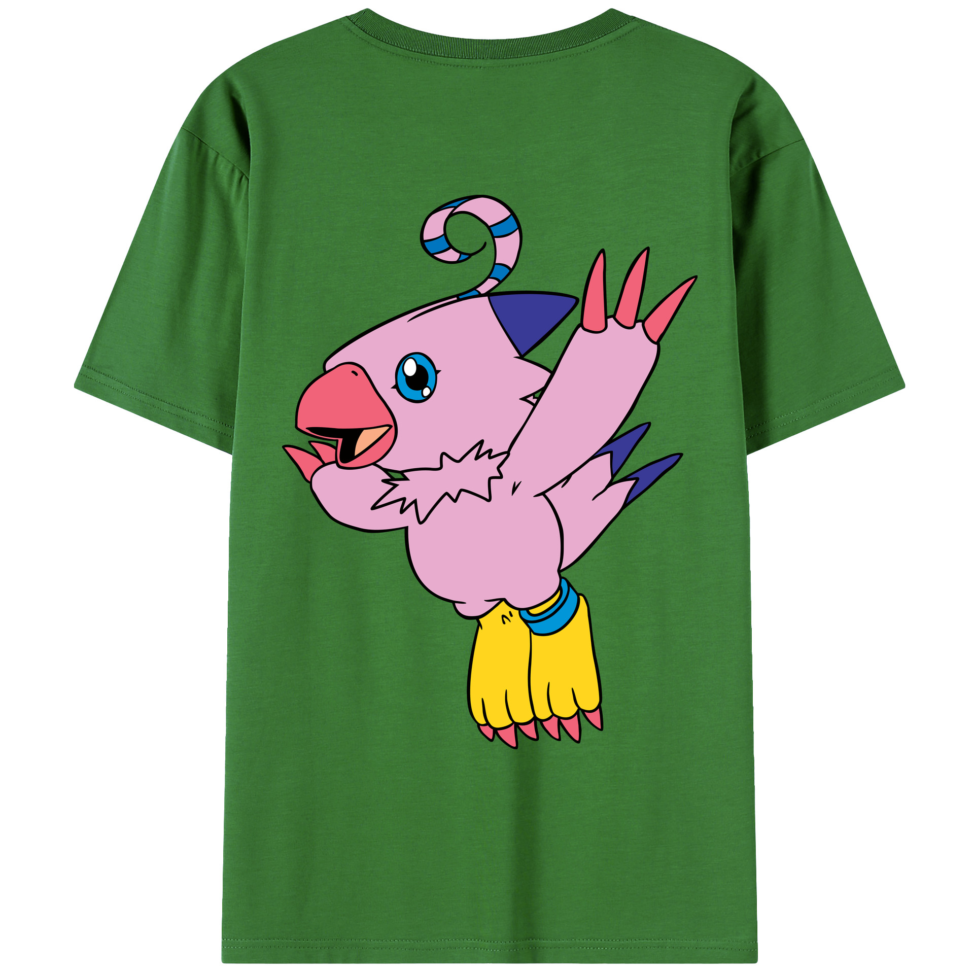 （画像用） Digimon デジタルモンスター/デジモン レディース半袖Tシャツ(バックプリント)